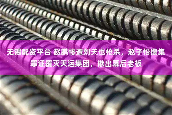 无锡配资平台 赵鹏惨遭刘天也枪杀，赵子怡搜集罪证覆灭天运集团，揪出幕后老板